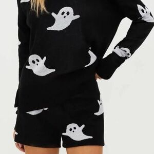 Beach Riot NWT Bewitching Boo Sz SM Ghost Balboa short, matching girls in closet